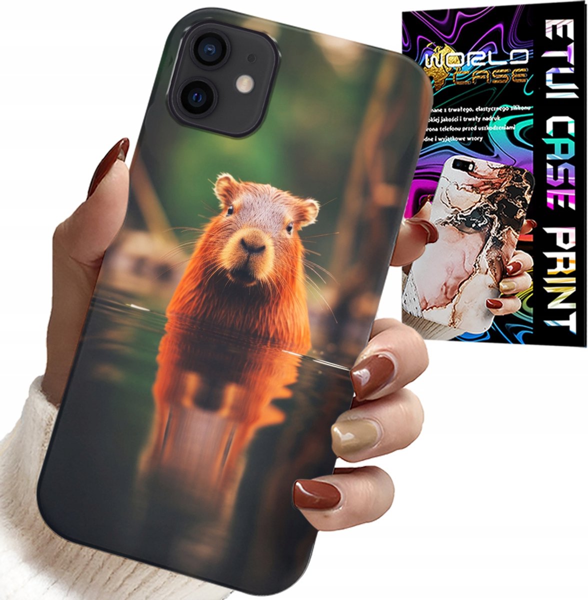 HOESJE VOOR IPHONE 12 MINI - LEUKE CAPIBARA, CAPIBARA, VEEL ONTWERPEN