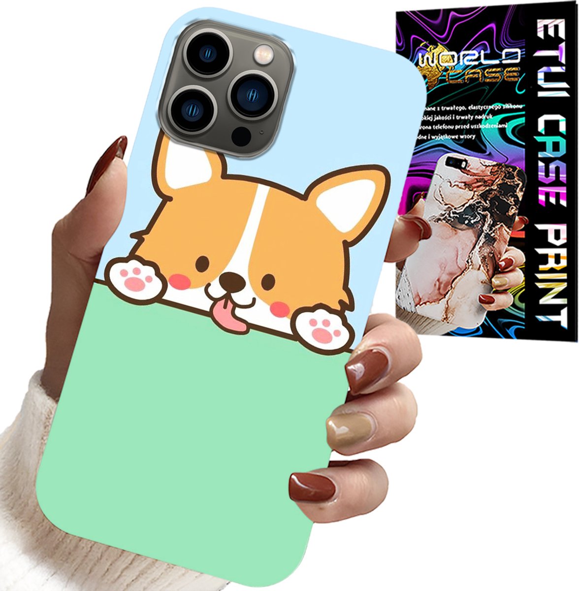 HOESJE VOOR IPHONE 12 PRO MAX - LEUKE HONDEN MET SPROOKJESPATROON