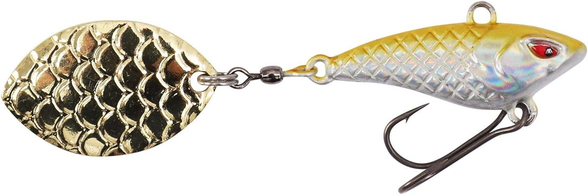 Spinner Kunstaas - Jig Wobbler - Vissen Vangen - Agressieve Staart Lokt - 5 cm - Goud