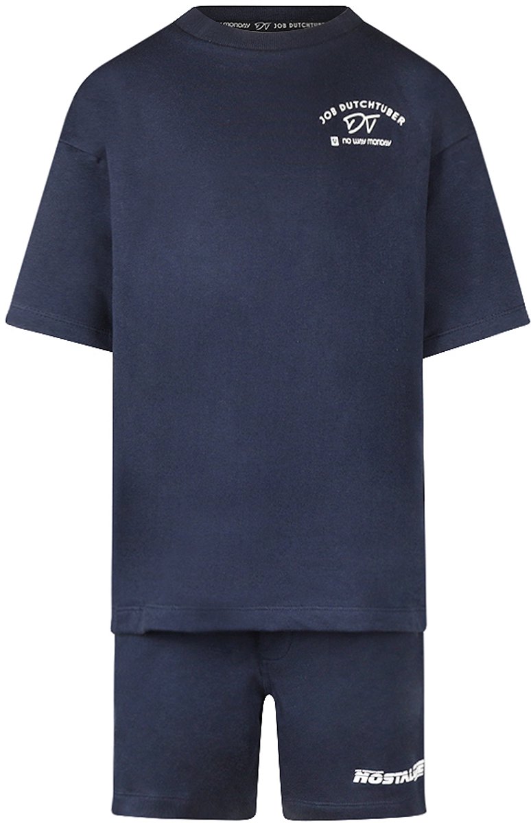 No Way Monday x Job Dutchtuber - Set - Dress Blues - Maat 122/128