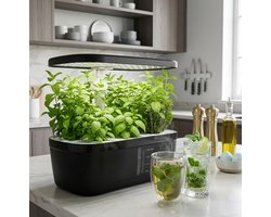 Lumegro Hydrocultuur Kweeksysteem Kitchin Comfort 8 pods. Smart Garden 24W LED spectrum. Luxe complete set, kostenbesparende intelligente binnentuin moestuin.