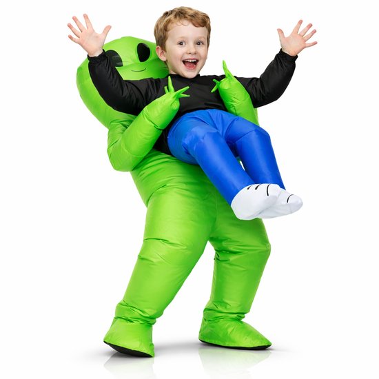 Ferodelli Alien Suit - Costume - Opblaasbaar - Halloween - Enfants - Enfant - Pour Enfants