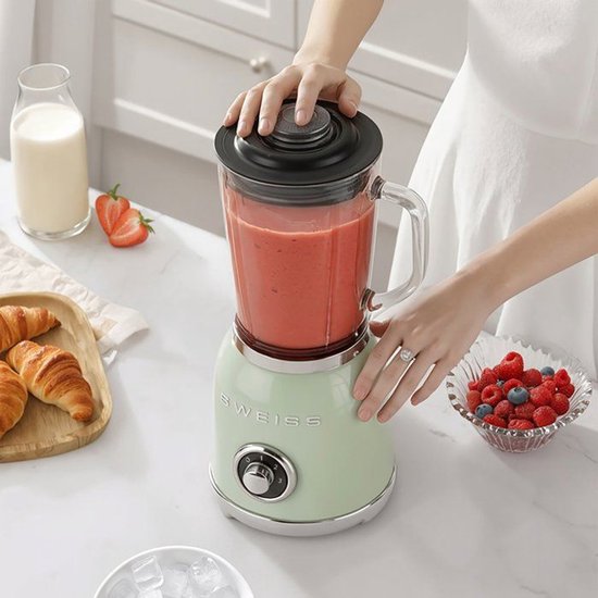 Vintage Blender - SWEISS - MXV7 - 1,5 L - Groen van SWEISS — afbeelding 5