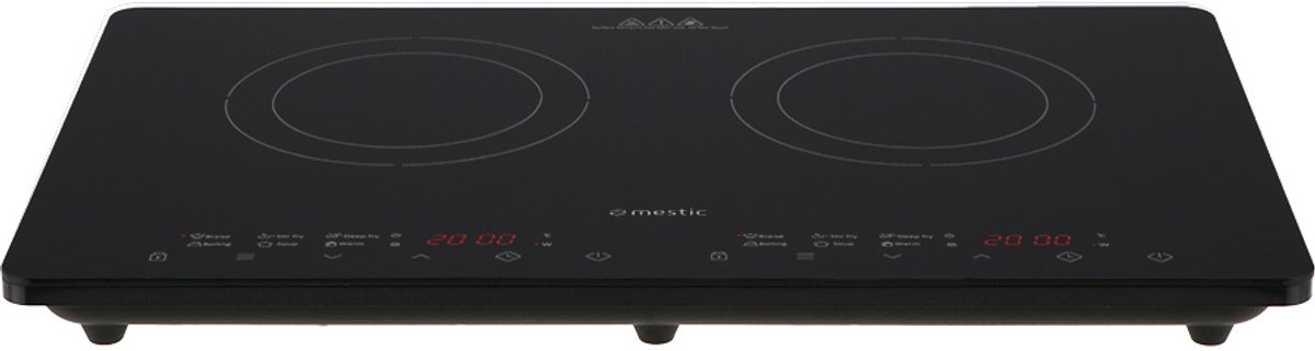 Mestic MIC-200 – Inductiekookplaat – 2-Pits – 3500W – 10 Warmtestanden – Touchbediening
