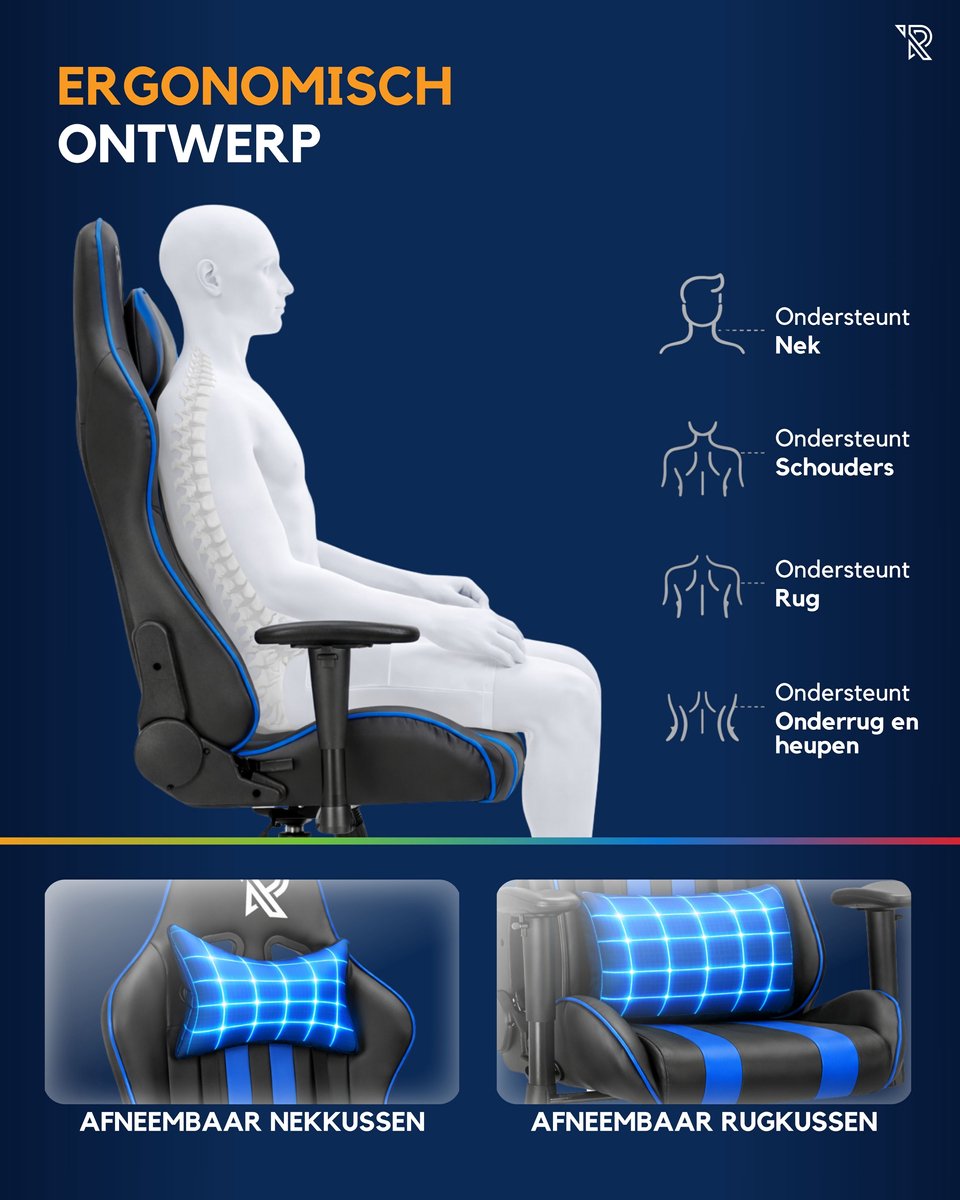 Ranqer Felix Gamestoel - Gaming Chair / Gaming Stoel - afbeelding 3