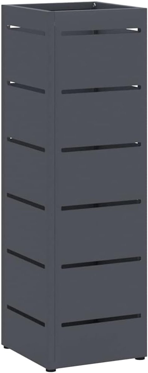 Paraplu Standaard - Entree Organizer - Hal Opbergen - Stevige Metalen Constructie - 15.5 x 15.5 x 49 cm - Antraciet