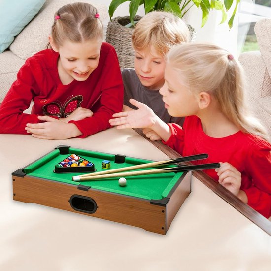 Kleine biljarttafel - Tafelzwembad set - Familieplezier - Draagbaar en compleet - 36 x 24 x 8 cm — afbeelding 3