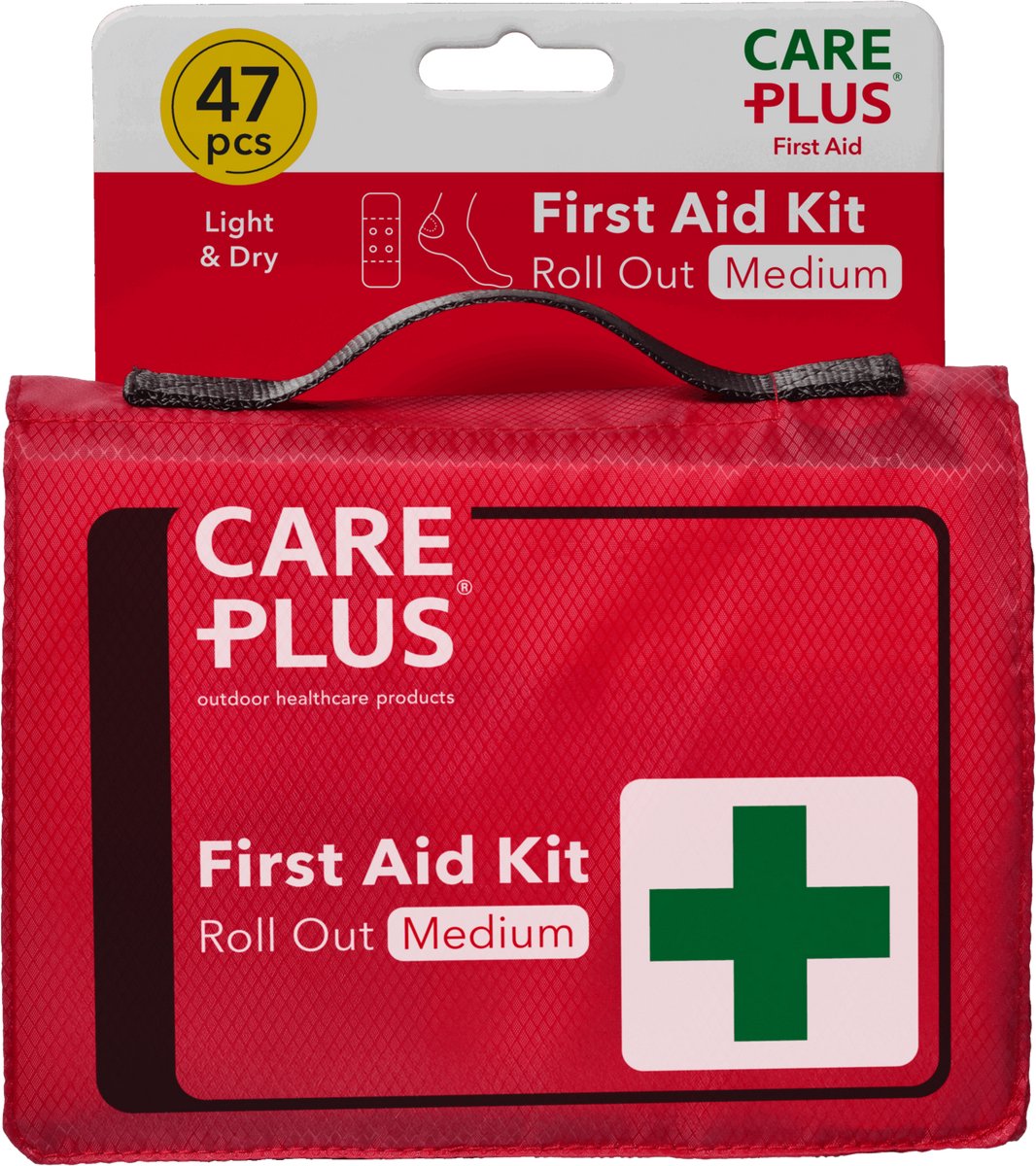 Care plus First Aid Kit roll-out medium- EHBO set- verbanddoos - overzichtelijk