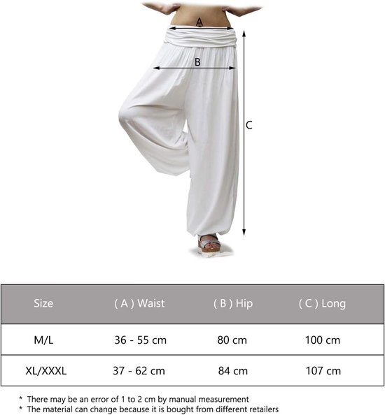 Sport Harem Broek - Yoga Broek - Vrije Beweging - Luchtig Materiaal - M L XL XXXL - Diverse Kleuren — afbeelding 3