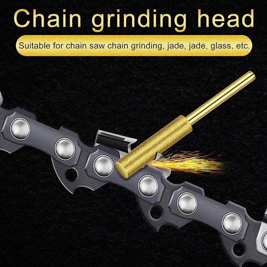 Diamant Kettingzaag Slijper - Steen Vijl Set - Ketting Scherp Maken - Hoge Hardheid Emery - 16 Stuks 4mm - Goud van Merkloos	 — afbeelding 5
