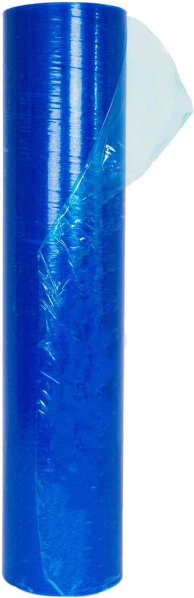 Beschermende Raamfolie - Zelfklevend Zeil - Schilderwerk Afplakken - Sterk Polyethyleen Materiaal - 25cm x 100m - Blauw