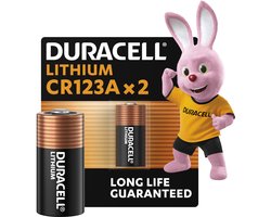 Duracell 123 lithium batterij - 3V, CR123 - 2 stuks