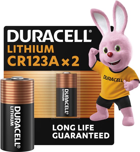 Duracell 123 lithium batterij - 3V, CR123 - 2 stuks