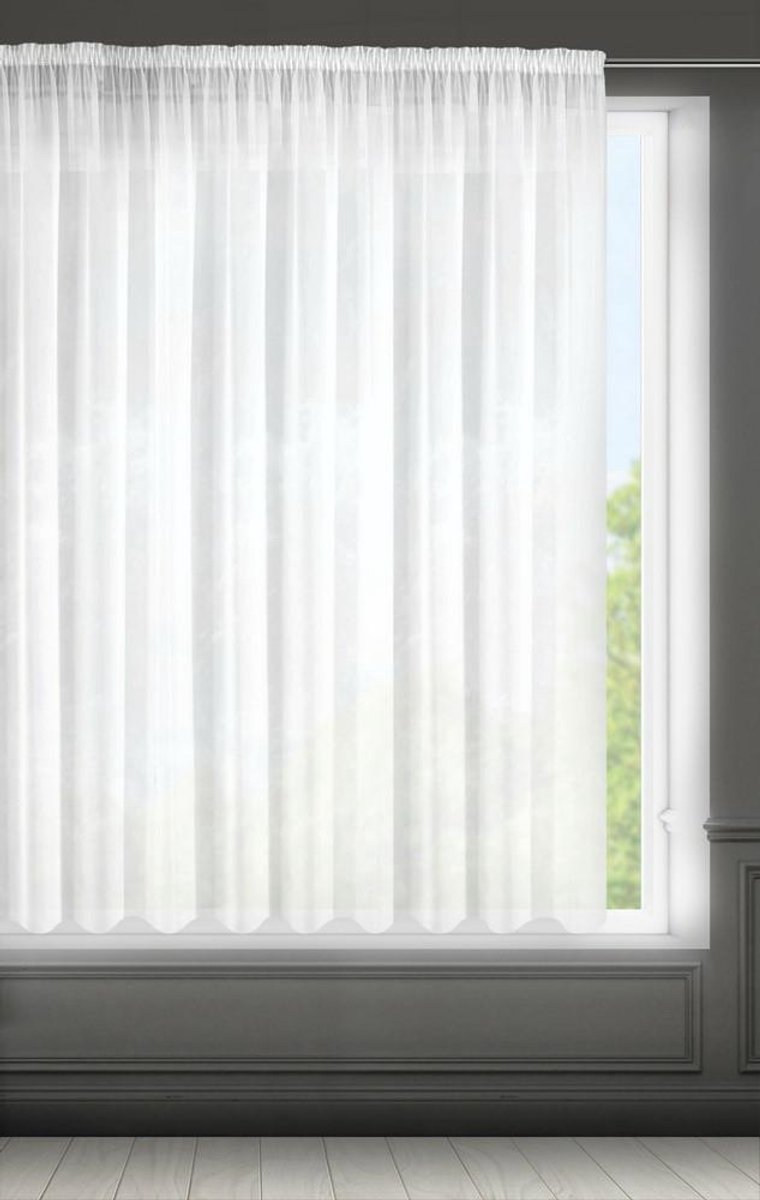 Eurofirany Rebecca - Gordijn - Wit - 350x160 cm - Polyester