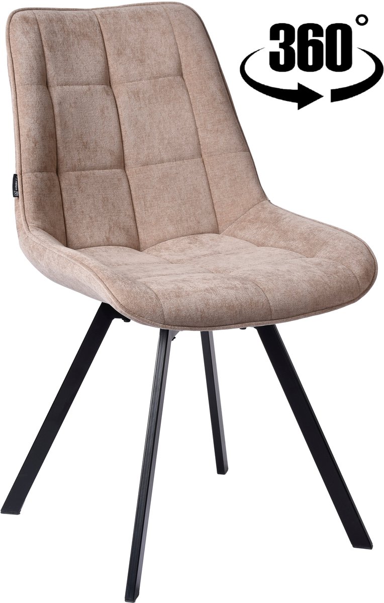 ExitoDesign LAPO - Bureaustoel - Ergonomische Vorm - Lichtbeige Stof