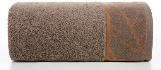 Eurofirany Alisma - Handdoek - 70x140 cm - Lichtbruin - 500g/m2 Frotte
