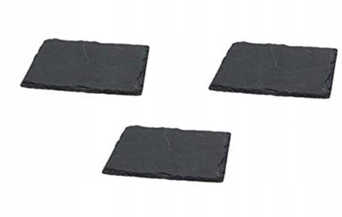 Tognana - Serveerplank - Zwart - Papieretiket - Vierkante Vorm - 14 cm
