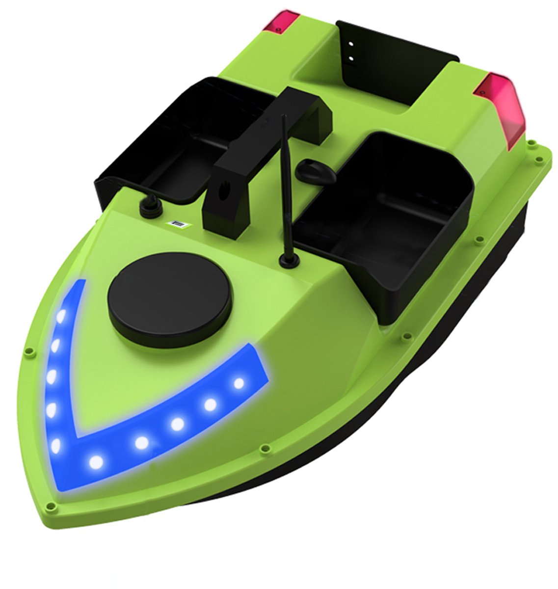 GPS Voerboot – 500m Bereik – 12000mAh Batterij – 99 GPS Punten – RC Bait Boat met LED – Voor Karpervissen & Nachtvissen
