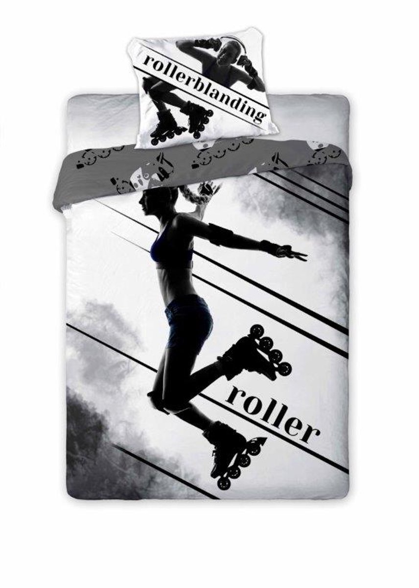 FARO Sportivo 002 - Dekbedovertrek - Rolki Rollerblading - 160x200 - Katoen