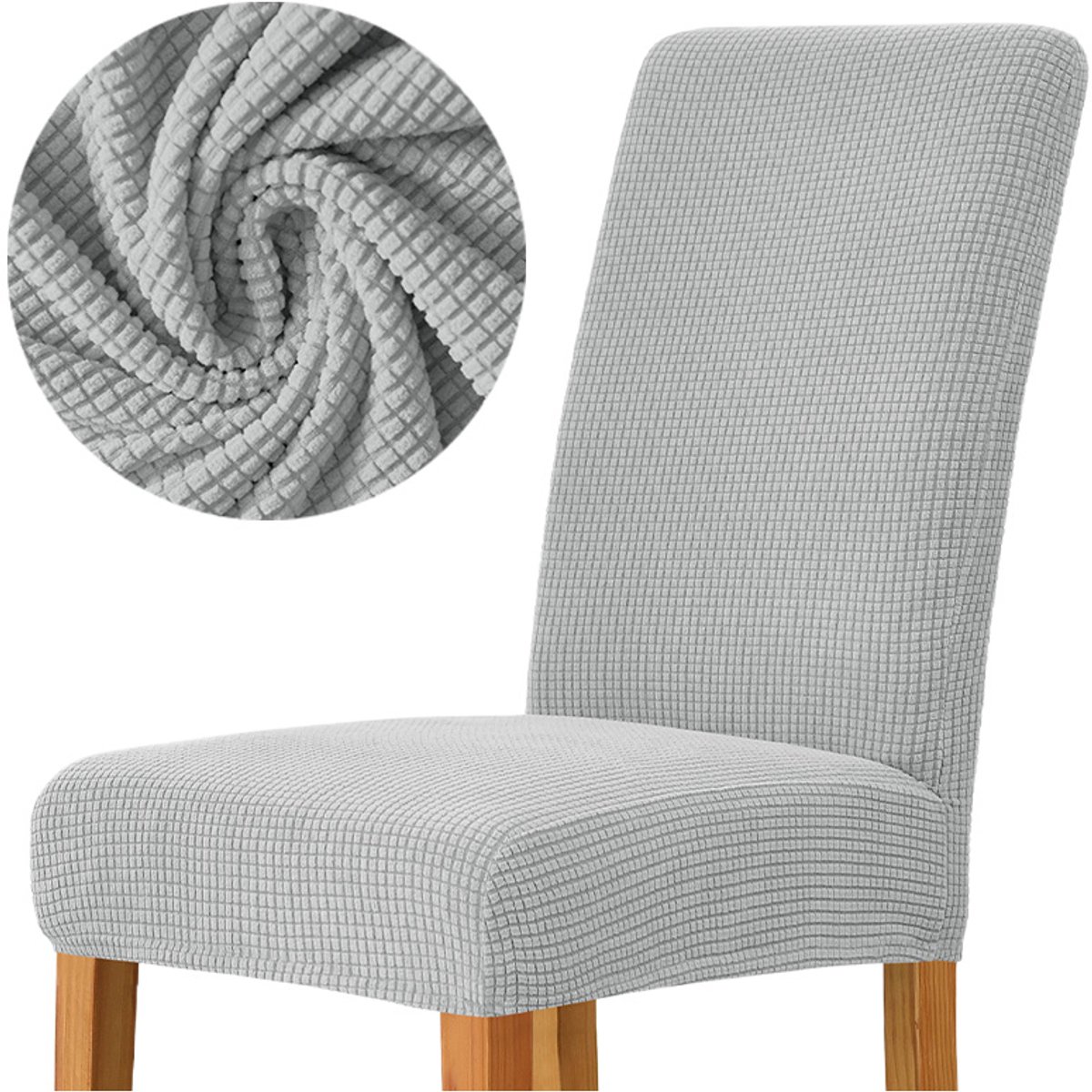 Meble odNowa Serie - Stoelhoes - Lichtgrijs - Dik - Jacquard