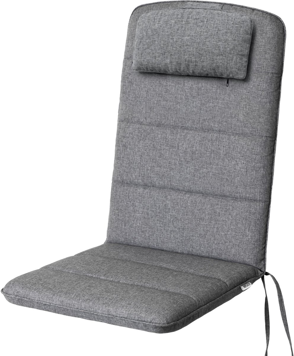 Hobbygarden Antonia Tuinkussen Antraciet voor Lage Rug Tuinstoelen – Waterafstotend, UV-bestendig en Comfortabel