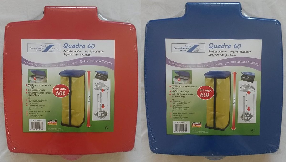 Vuilniszakhouder - Afvalverzamelaar - Huishoudelijk Gebruik - Robuust Kunststof Ontwerp - 60 Liter Capaciteit