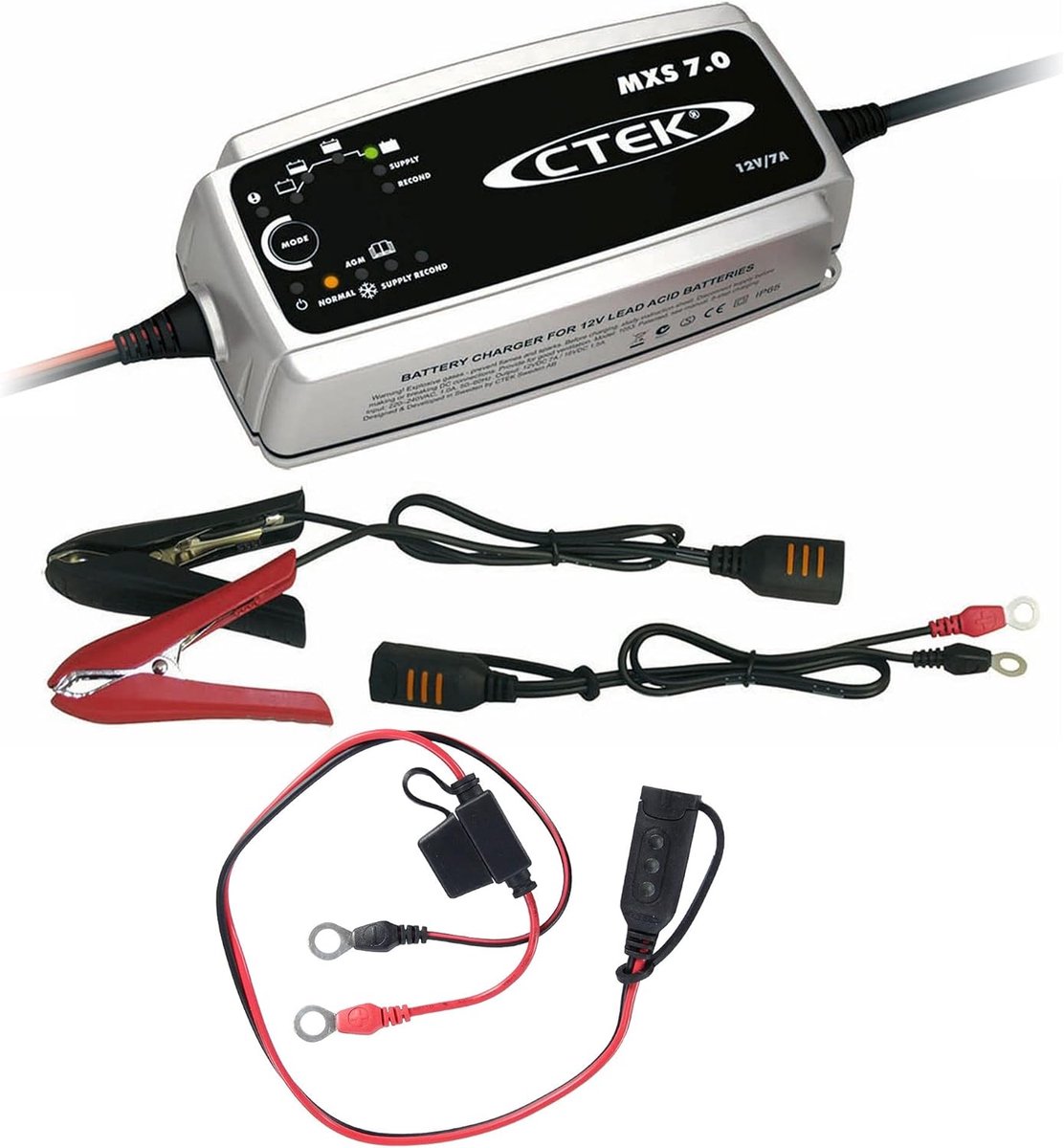 Batterijlader - Acculader - Voertuig Accu - Automatisch Laden - 12V 7A