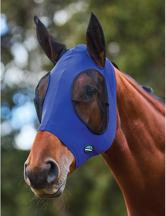 Weatherbeeta Vliegenmasker Weatherbeeta Comfitec Stretch Met Oren Blauw-zwart - PONY Weatherbeeta Vliegenmasker Weatherbeeta Comfitec Stretch Met Oren Blauw-zwart - PONY