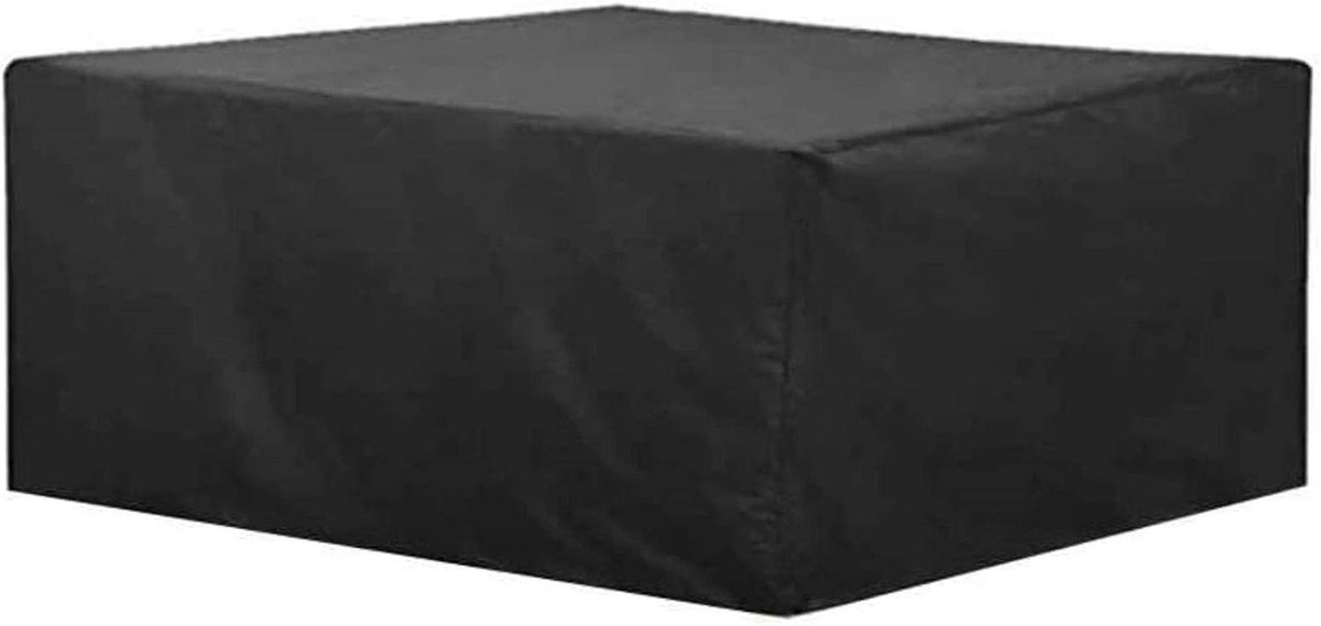 Tuinmeubelhoes Waterdicht - Terrasmeubel Beschermhoes - Meubels Beschermen - Trekkoord Onderkant - 250x250x90cm - Zwart