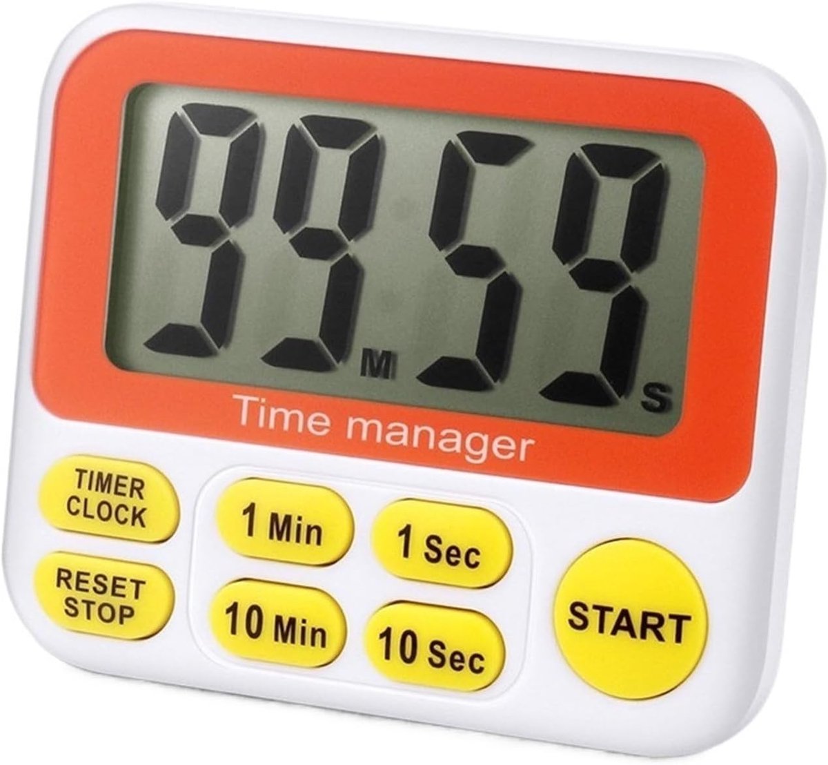 Digitale Keukentimer - Kookwekker Klok - Precisie Koken - Groot LCD Scherm - 100g - Geel