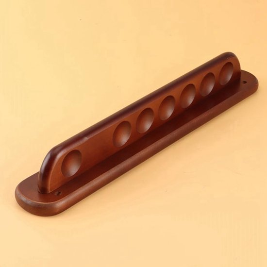 Biljartkeu Houder - Pool Keu Rek - Biljart Opbergen - Massief Hout - Wandmontage — afbeelding 2