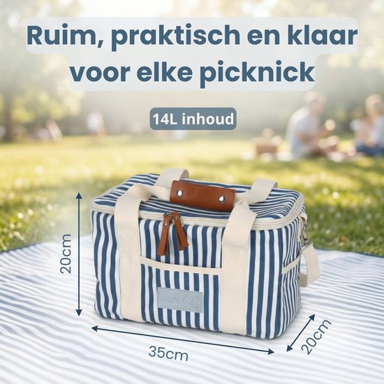 Sac isotherme pour pique-nique Attent Commerce – sac isotherme pour le camping, la plage et les outdoor – hydrofuge, avec bandoulière