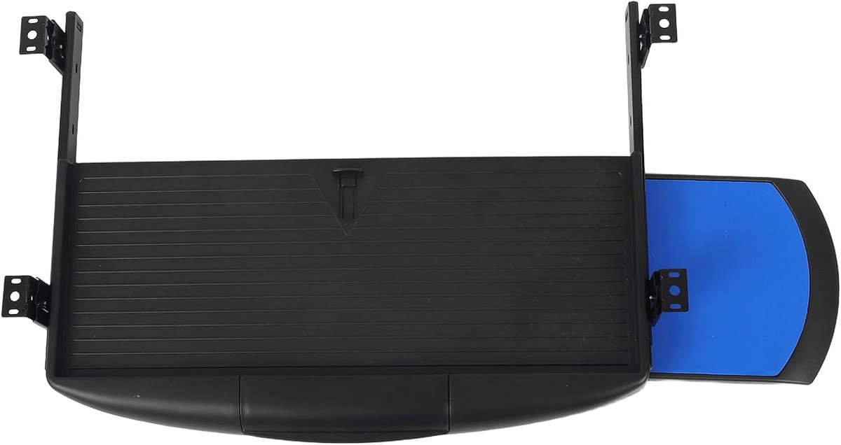Uitschuifbare Lade - Onderbouw Lade - Bureau Organisatie - Stille Geleiders - 61x42cm - Zwart