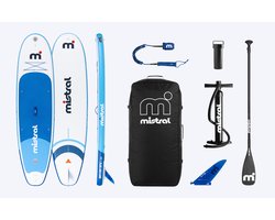Mistral Bayou 10'6 | Opblaasbare SUP Set | Family Allround SUP Board | 33 inch Breed | 314L | Stabiel en Wendbaar | Lichtgewicht en Makkelijk Mee te Nemen | Voor Recreatie en Familie