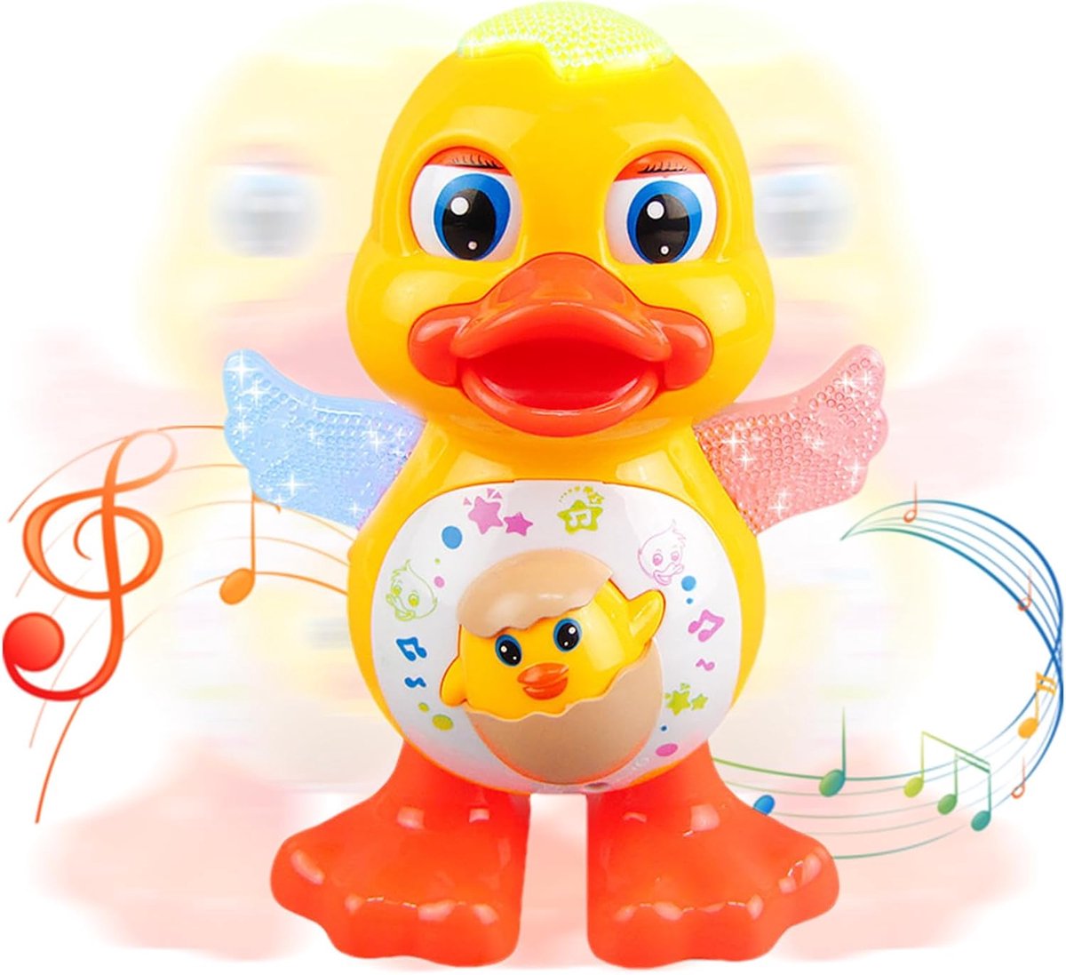 Dansende Eend Speelgoed - Muzikaal Eendje - Baby Ontwikkeling - Met LED Verlichting - 199 x 109 cm