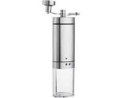 Handmatige Koffiemolen - Koffiebonenmaler - Verse Koffie - Roestvrij Staal - 19.5 cm Hoog