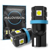 HaloVision Turbo LED T10 W5W – Helder Wit 6000K - Canbus Plug en Play Interieur Stadslicht Parkeerlicht Kentekenverlichting LED Set van 2 Autolampen