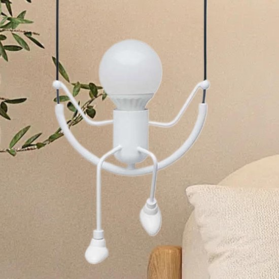 Nachtlampje Kinderkamer - Decoratieve Wandlamp - Sfeervolle Verlichting - Charmant Cartoon Design - 25x25x100cm - Wit — afbeelding 5