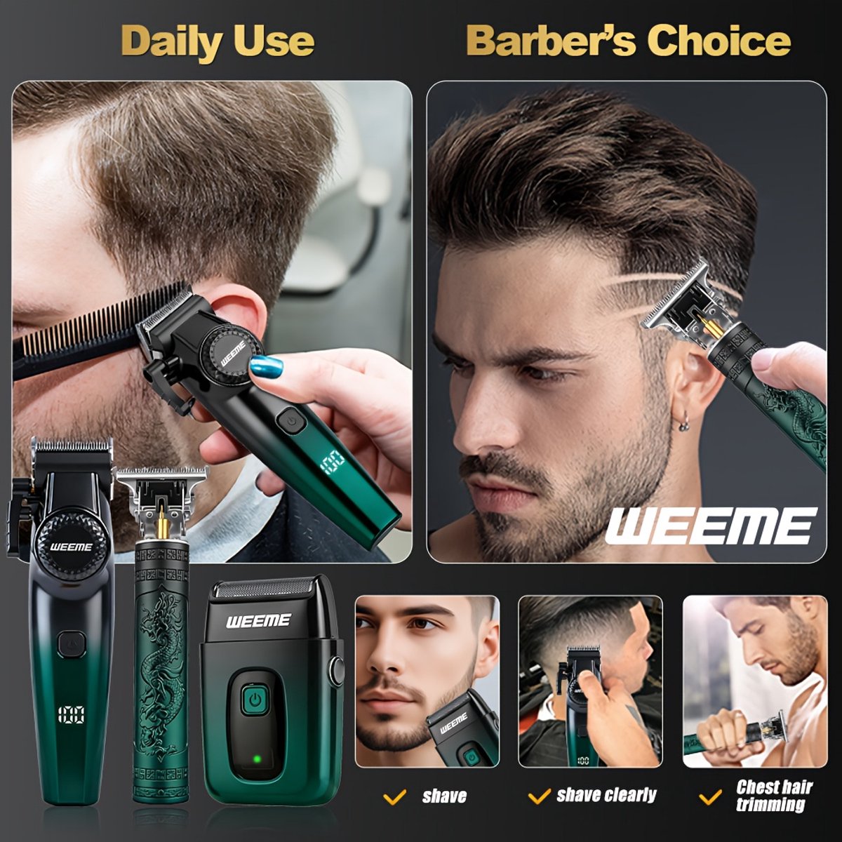 Zie verpakking 3-in-1 Scheerapparaat Draadloos met - afbeelding 3