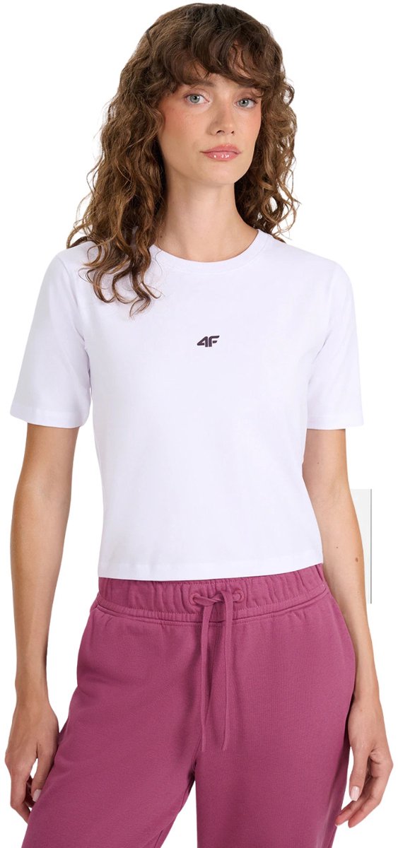 4F T-shirt Dames Wit - Maat XL