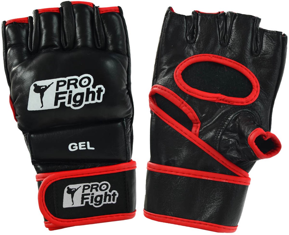 PROfight Handschoenen MMA Gloves PU Zwart - Maat XL