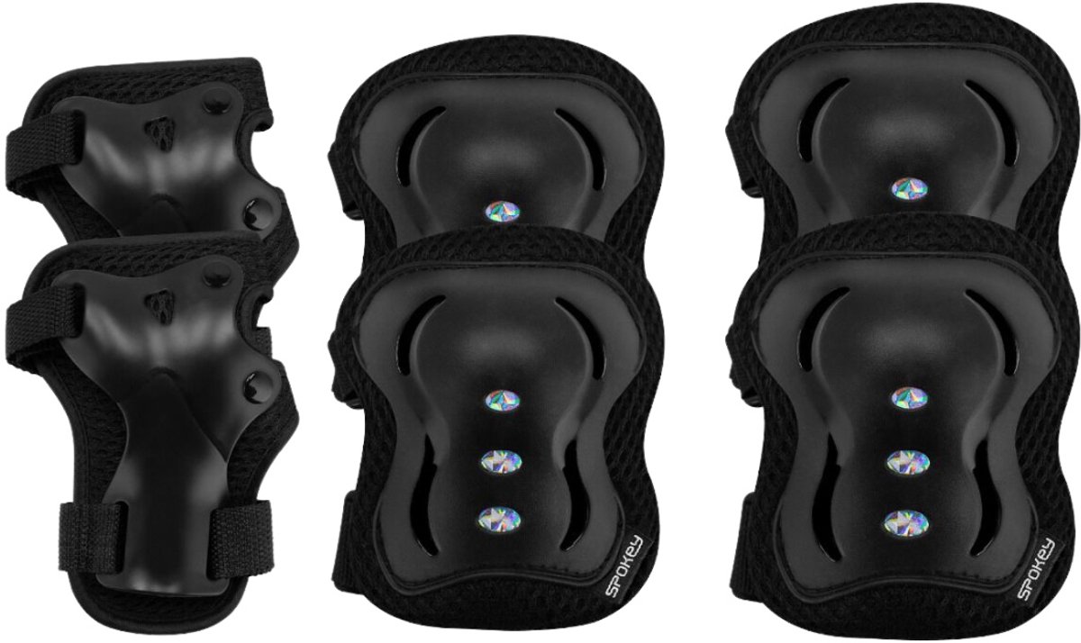 Spokey Scheenbeschermers do Inline Skates Shield Zwart -- - Maat M