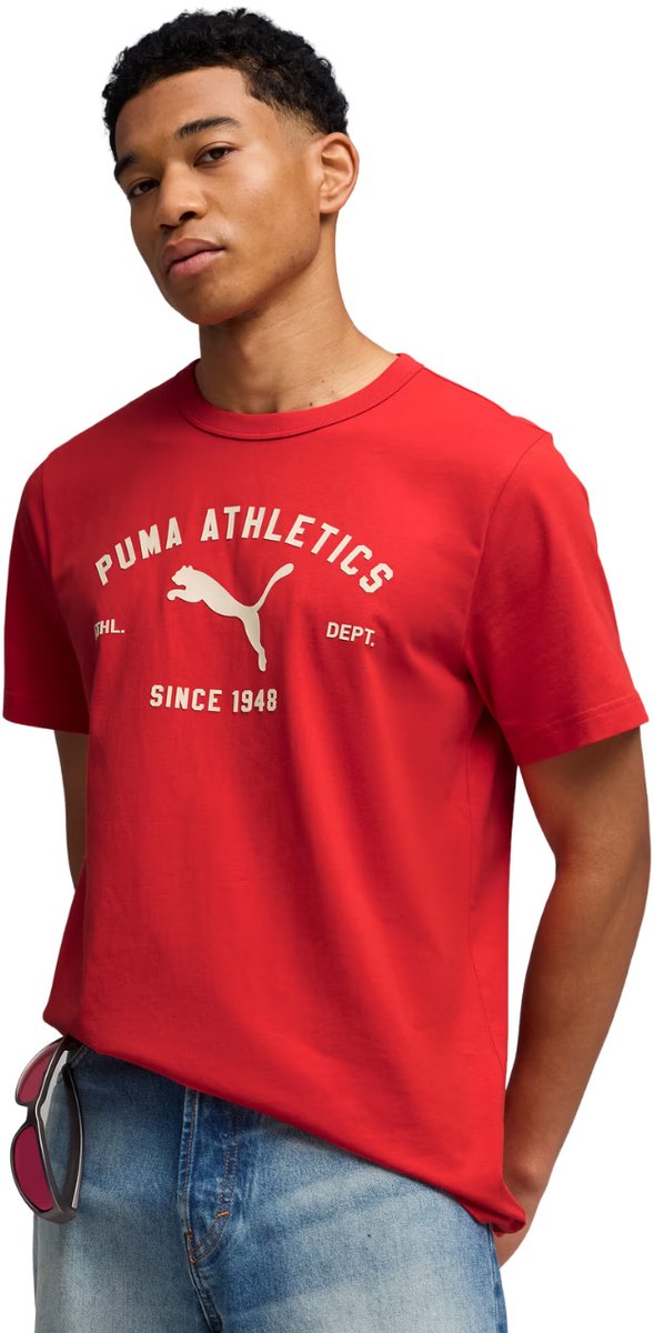 Puma T-shirt Heren Class Graphic Tee Rood