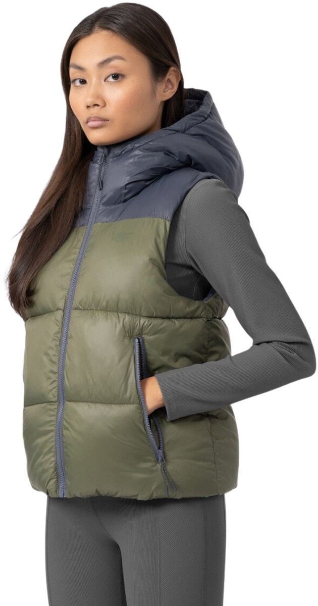 4F Vest Dames Kaki - Maat XL