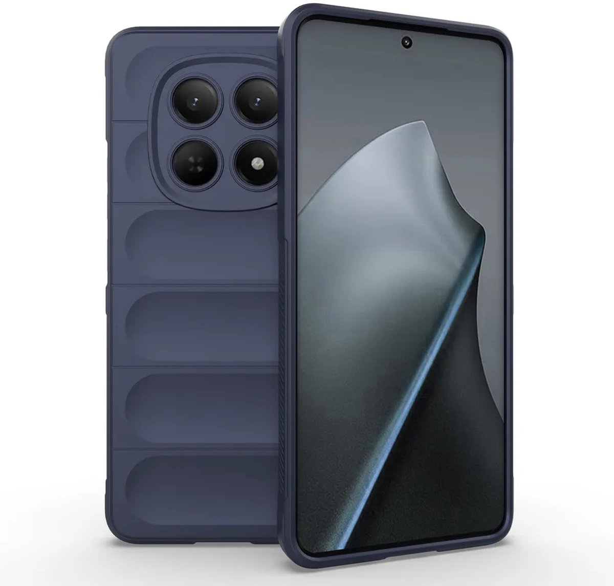 MobyDefend Hoesje - Geschikt voor Xiaomi Redmi Note 15 4G - TPU Gripcase - Blauw
