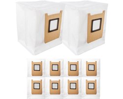 10-delige Stofzuigerzakken Set - Geschikt voor Eufy Omni E28, E25 & E35 - 99.9% Filtratie - 4-Laags Vlies & Smeltgeblazen Filter - Hygiënische Stofzakken voor Robotstofzuiger - Luxe Onderhoudskit