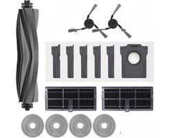 15-delige Accessoireset - Geschikt voor Dreame X40 Ultra, X40 Pro, S30 Pro Ultra & L40 Ultra - Complete Onderhoudskit - Inclusief Hoofdborstel, HEPA-Filters, Zijborstels, Dweilen & Stofzakken - Robotstofzuiger Reserveonderdelen