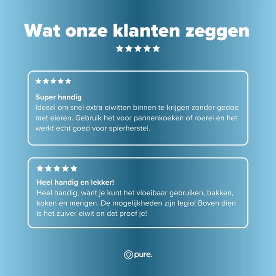 Pure. Liquid Egg Whites - 500gr - vloeibare ei-eiwitten - protein - 54gr eiwit per pak van Pure — afbeelding 2