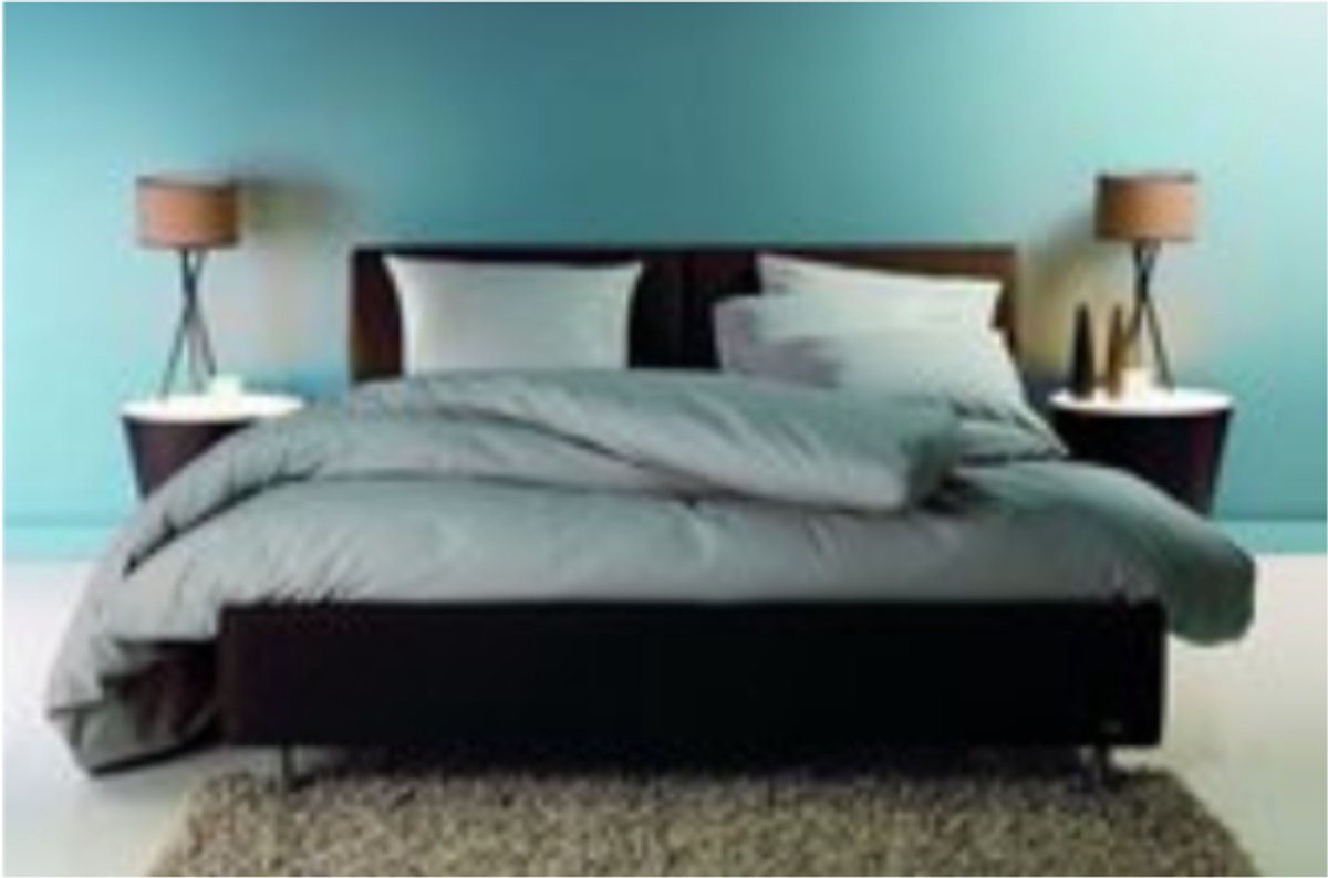Trio - Dekbedovertrek set - Egyptisch Perkal Katoen - 200 TC - 140x200/220 cm + kussensloop - Grijs