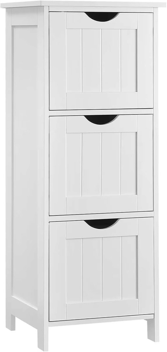 HHHK - Ladekast - Opbergkast - Ladekastje - Ladekasten Slaapkamer - Ladekast Wit - 30x30x8